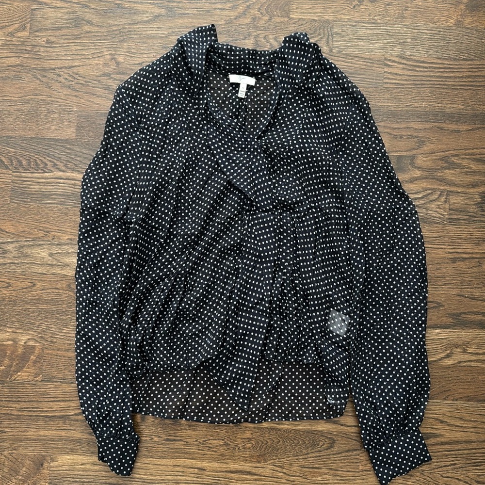 Joie Polka Dot Blouse Size M